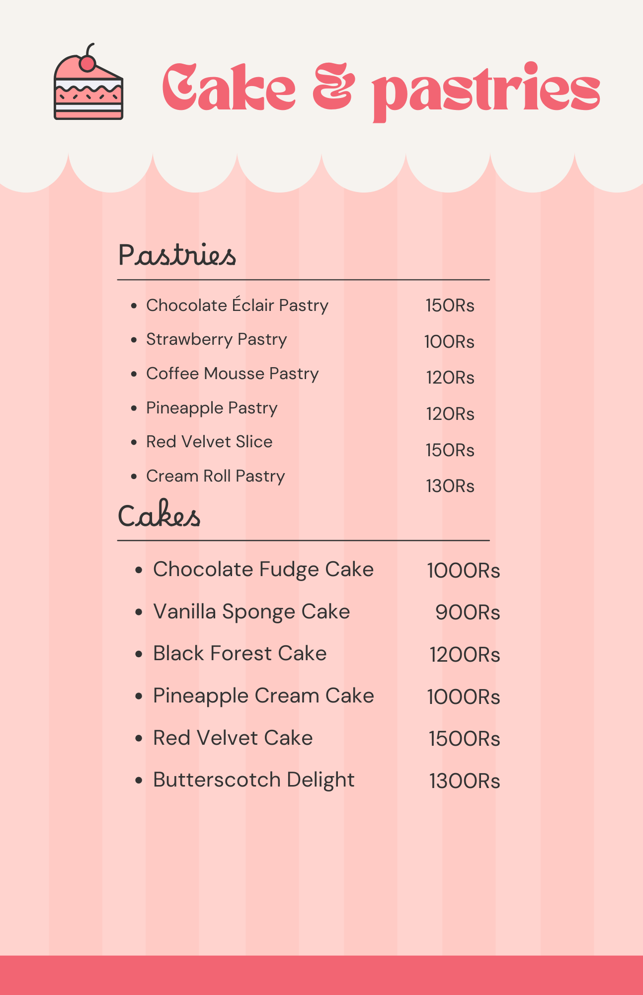   Cakes & Pastries
