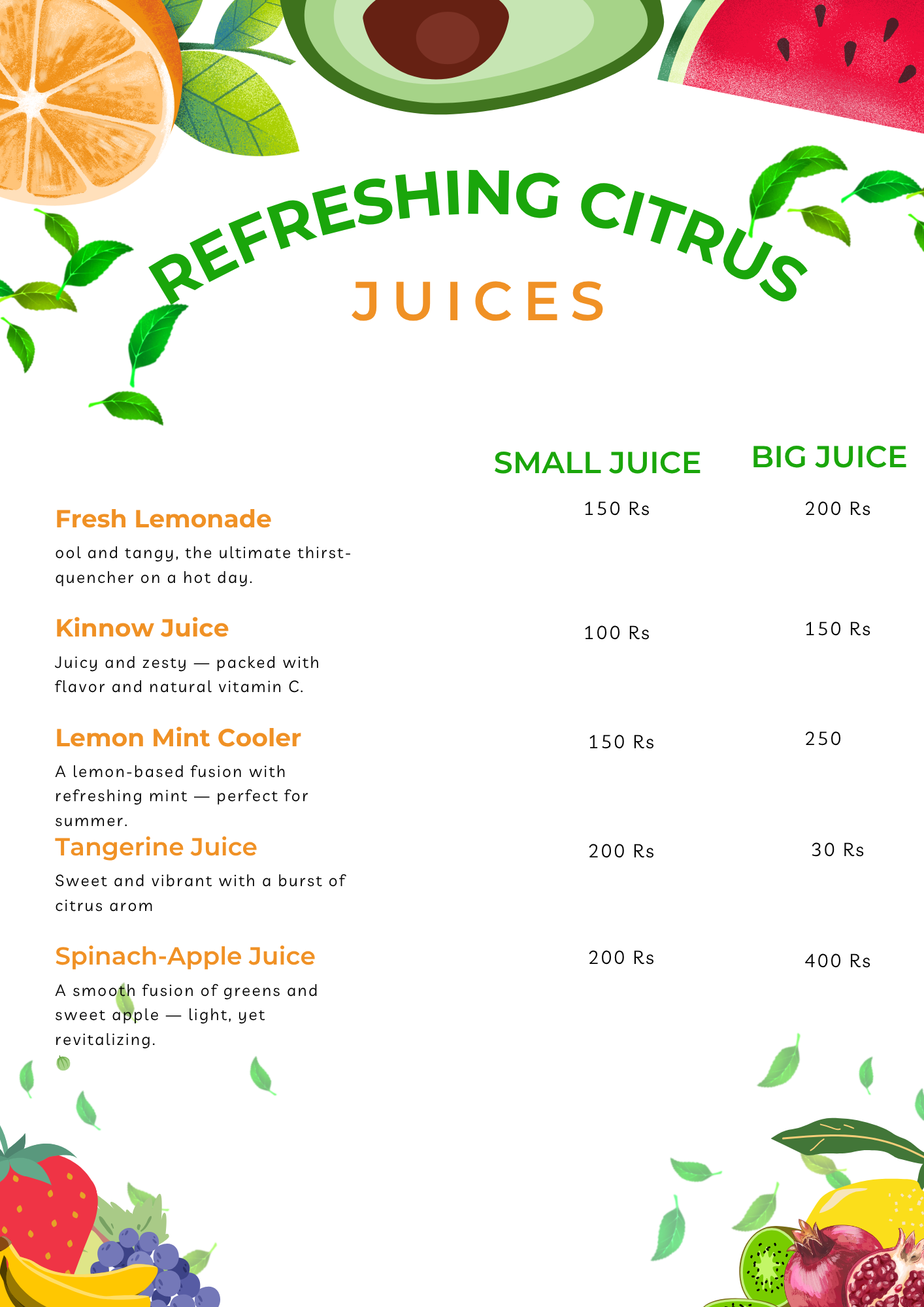  Citrus Juices 