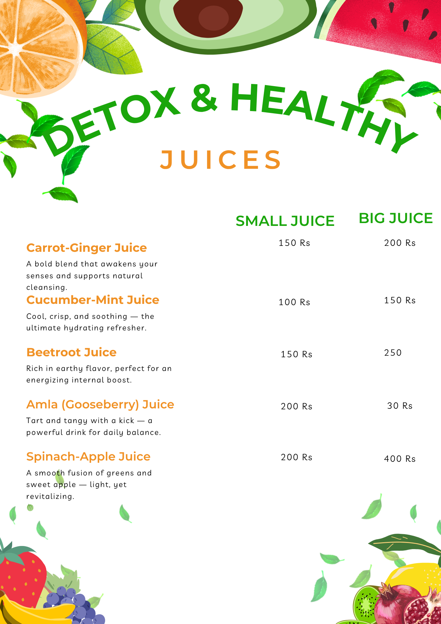  Detox & Health Juices